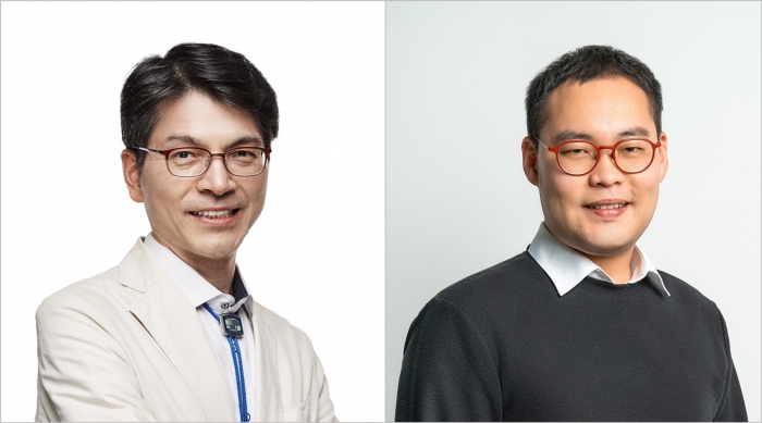 혈액내과 민창기 교수(왼쪽), 임상약리과 한승훈 교수