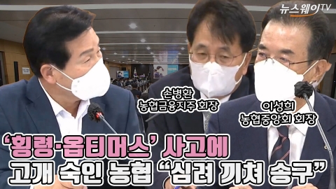 '횡령·옵티머스' 사고에 고개 숙인 농협 "심려 끼쳐 송구"