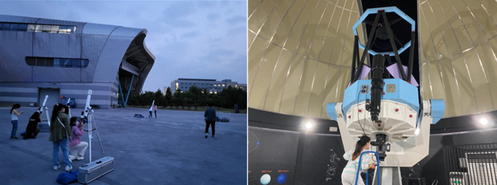 (좌)밤하늘 관측대장 (우)별빛학교
