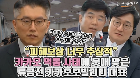 "피해보상 너무 추상적" 카카오 먹통 사태에 뭇매 맞은 류긍선 카카오모빌리티 대표