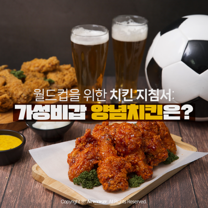 월드컵을 위한 치킨 지침서: 가성비갑 양념치킨은? 기사의 사진