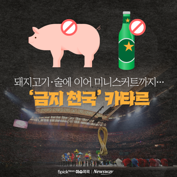 돼지고기·술에 이어 미니스커트까지···'금지 천국' 카타르 기사의 사진
