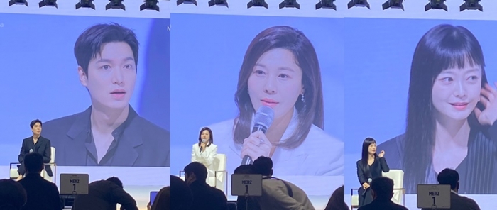 울쎄라의 아태지역 캠페인 앰버서더. (왼쪽부터) 이민호, 김하늘, 전소민