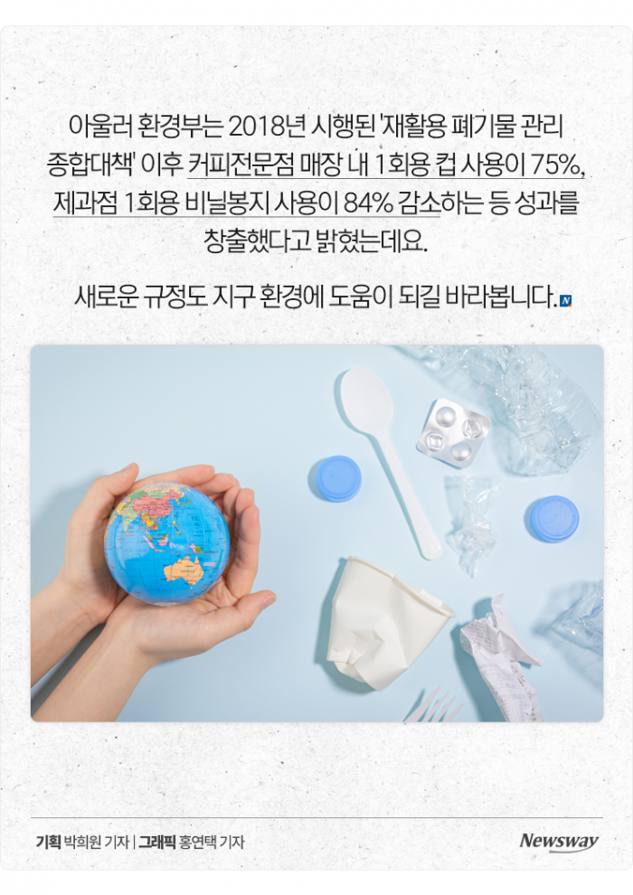 "종이컵 너마저···" 대폭 확대된 일회용품 제한 품목 기사의 사진