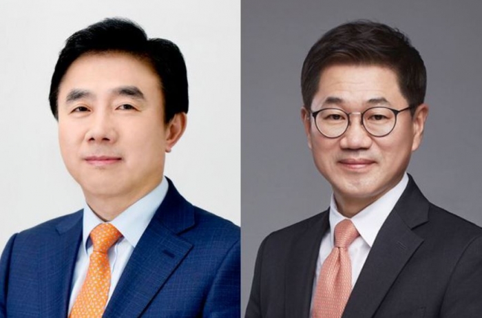 전영묵 삼성생명 사장(왼)·박종문 박종문 자사운용부문 신임 사장 내정자. 사진=삼성생명