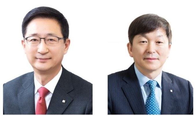 조용일 현대해상 부회장(왼쪽)·이성재 현대해상 사장. 사진=현대해상