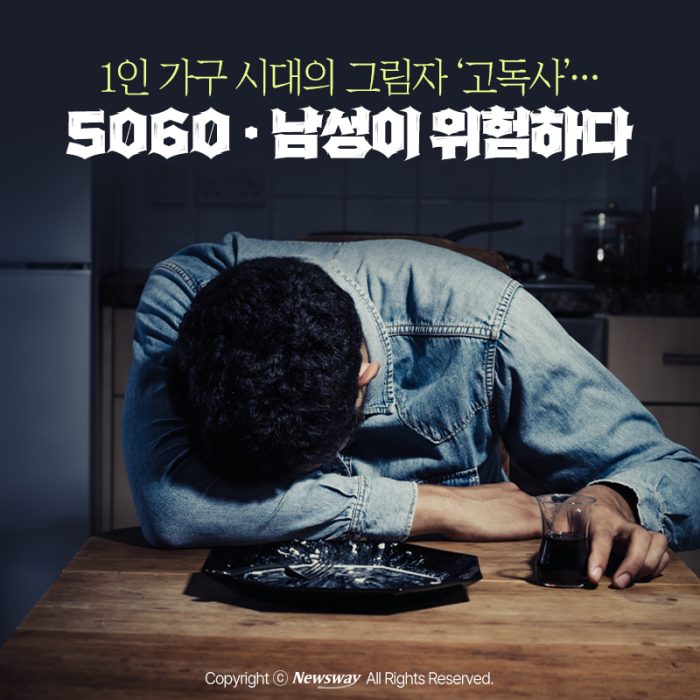 1인 가구 시대의 그림자 '고독사'···5060·남성이 위험하다 기사의 사진
