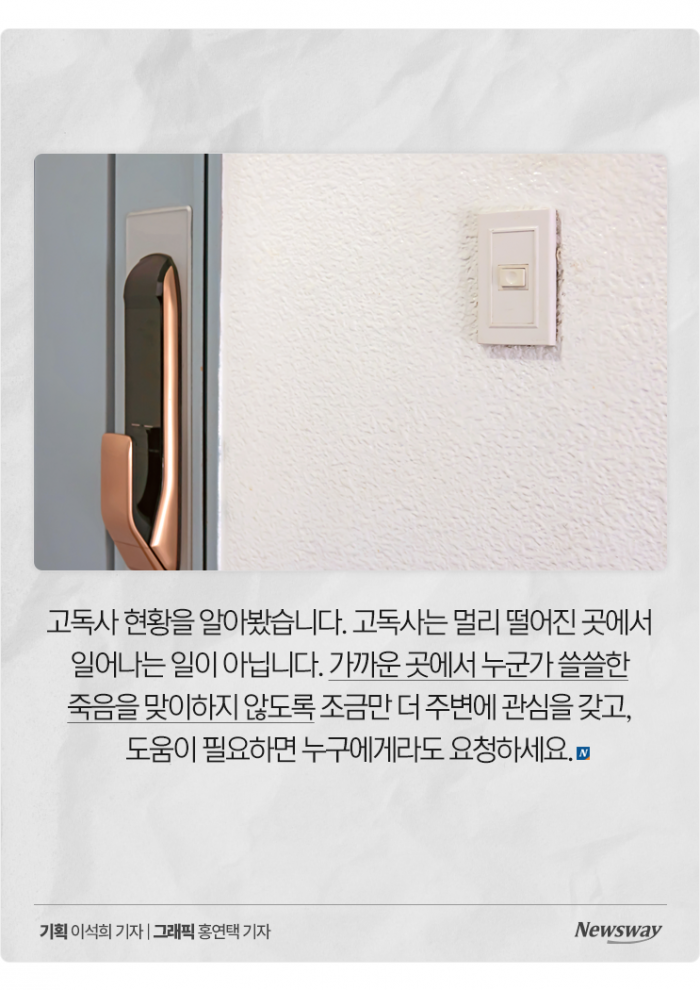 1인 가구 시대의 그림자 '고독사'···5060·남성이 위험하다 기사의 사진