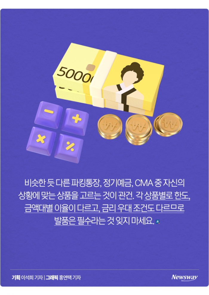 '파킹'이냐 '정기예금'이냐 그것이 문제로다 기사의 사진