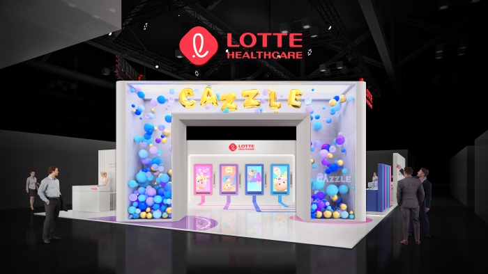 롯데헬스케어 CES 2023 전시관. 사진=롯데 제공