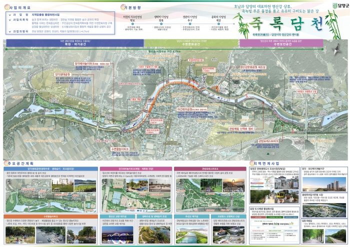 전남도가 추진하는 명품하천 조성 사업 구상도