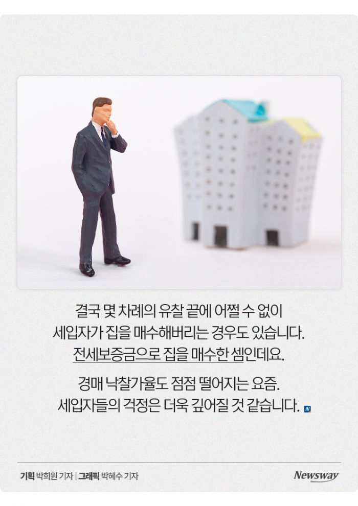 "돈 떼일라"···'울며 겨자 먹기'로 전셋집 낙찰받는 임차인들 기사의 사진