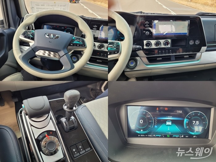 타타대우상용차 더쎈의 실내 디자인. 사진=박경보 기자