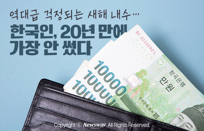 역대급 걱정되는 새해 내수···한국인, 20년 만에 가장 안 썼다 기사의 사진