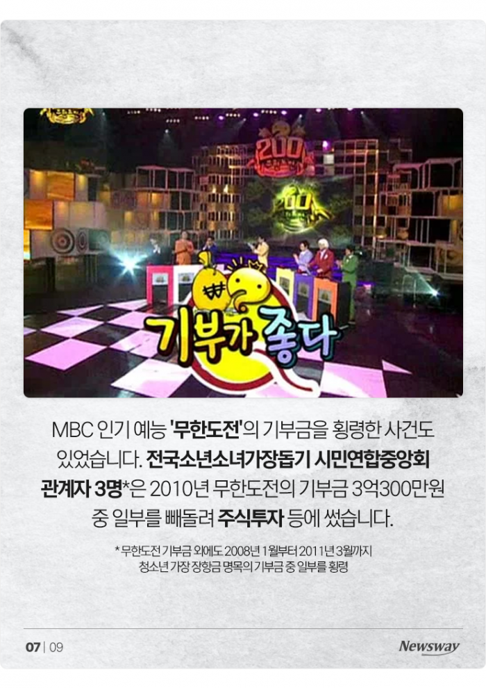 자꾸 빼돌리는데 어떻게 기부를 하나요 기사의 사진