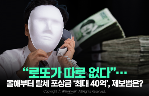 "로또가 따로 없다"···올해부터 탈세 포상금 '최대 40억', 제보법은?
