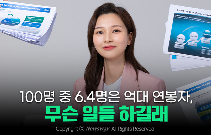 100명 중 6.4명은 억대 연봉자, 무슨 일들 하길래 기사의 사진