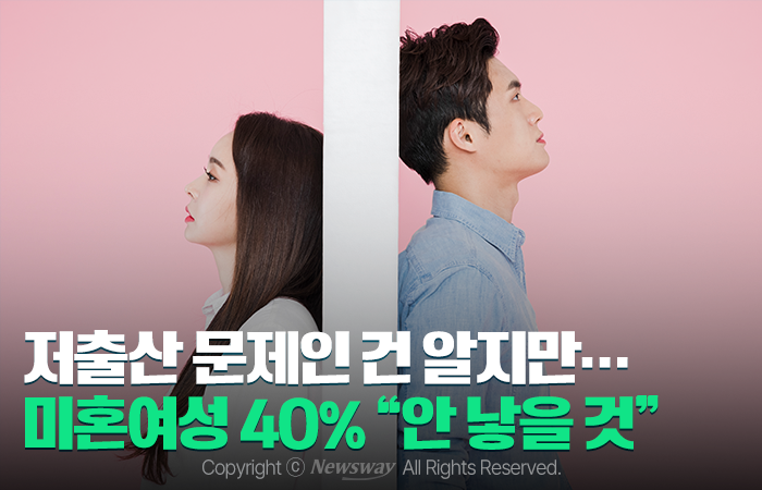 저출산 문제인 건 알지만···미혼여성 40% "안 낳을 것" 기사의 사진