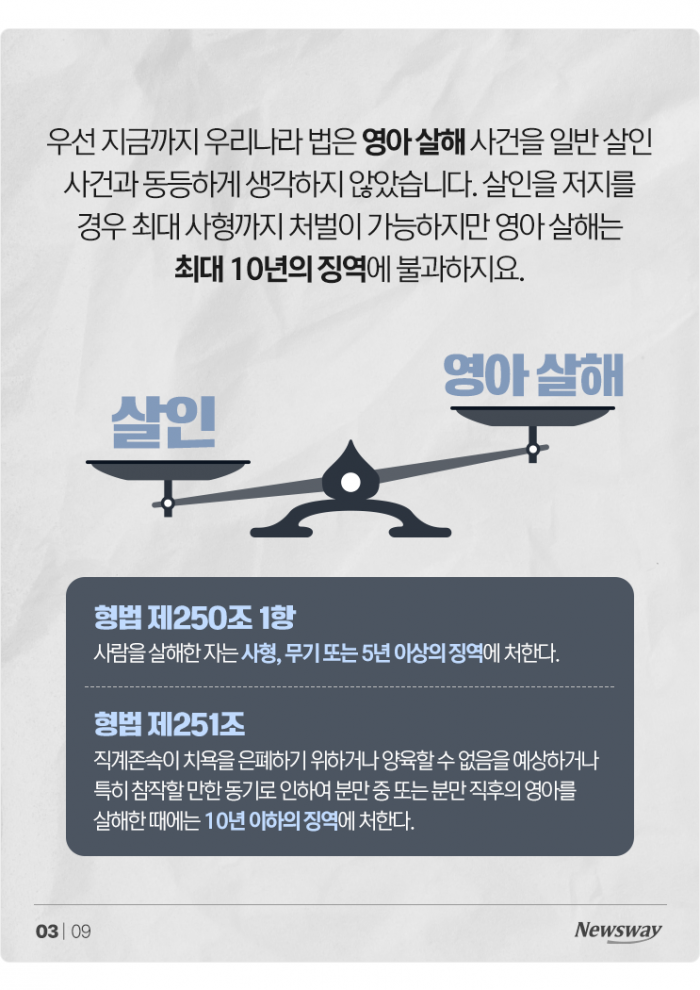 신생아 목숨 빼앗고도 집행유예 받는 이유 기사의 사진