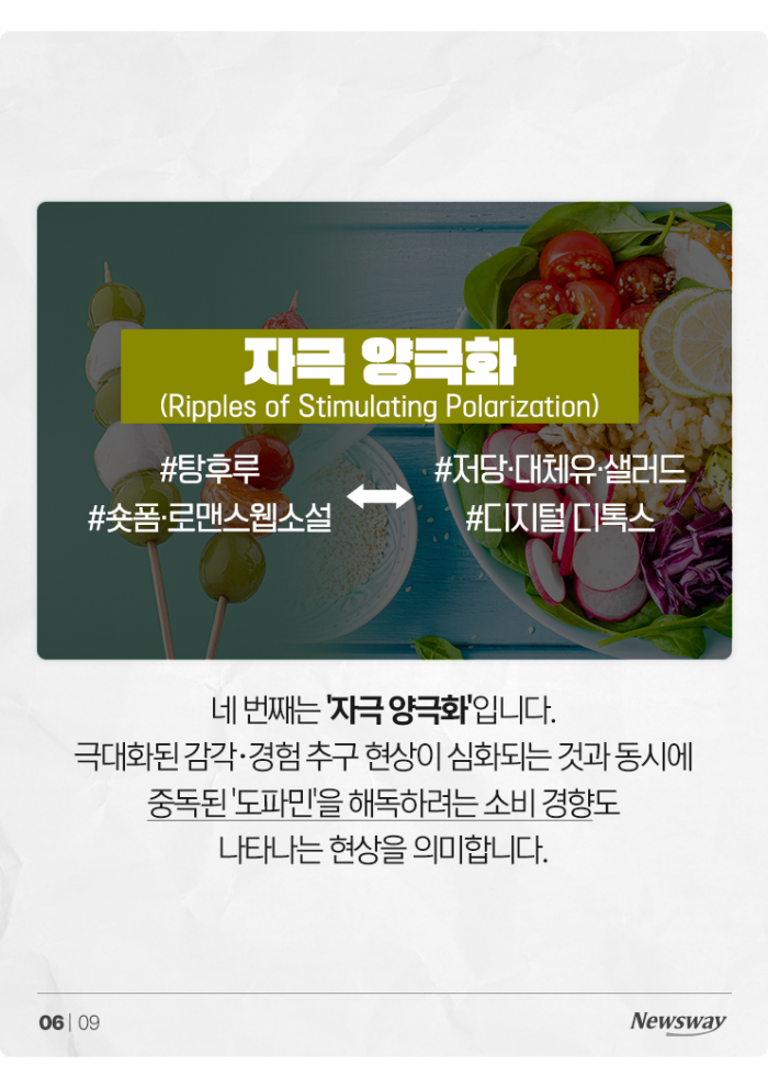 '도파민' 중독 and 해독?···올해 트렌드는 '자극 양극화' 기사의 사진