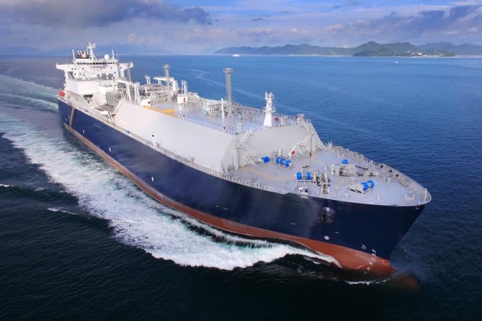 6일 삼성중공업이 건조계약을 체결한 액화천연가스(LNG) 운반선의 모습이다. 자료=삼성중공업 제공