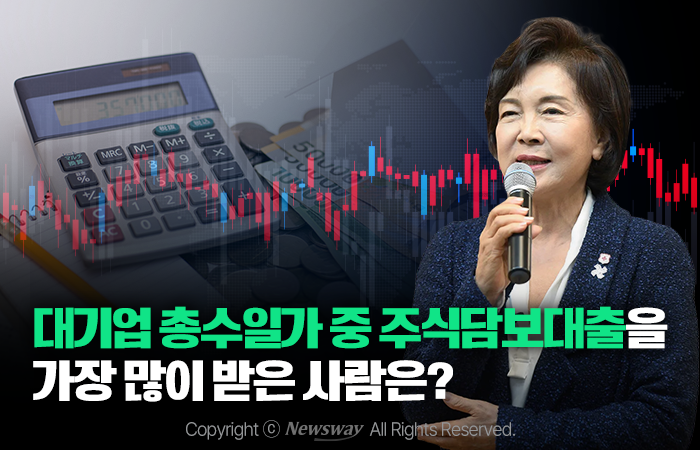 대기업 총수일가 중 주식담보대출을 가장 많이 받은 사람은? 기사의 사진