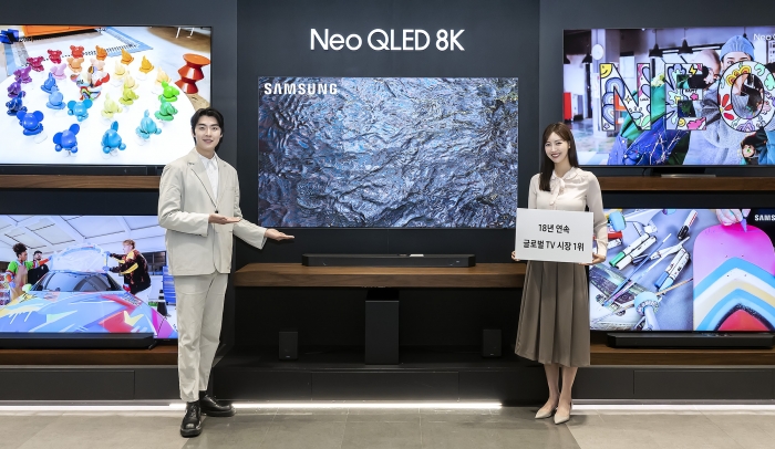 삼성전자가 지난해 글로벌 TV 시장에서 18년 연속 1위를 달성했다. 사진=삼성전자 제공