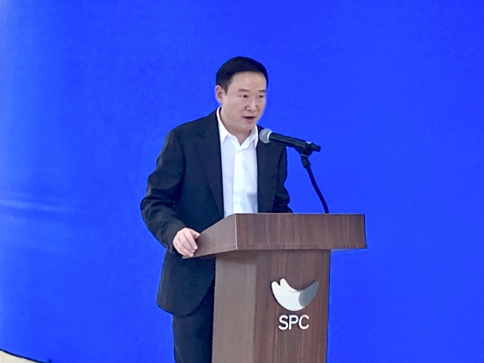 허희수 SPC그룹 부사장이 인사말을 전하고 있다. 사진=김제영 기자
