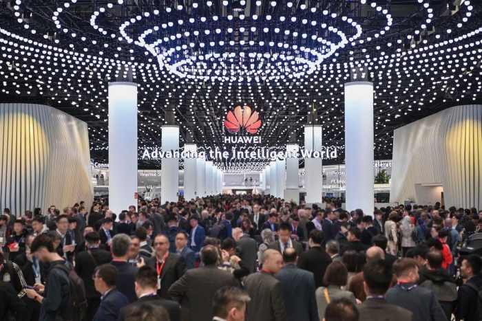 MWC 바르셀로나 2024에 마련된 화웨이 부스 전경. 사진=화웨이 제공