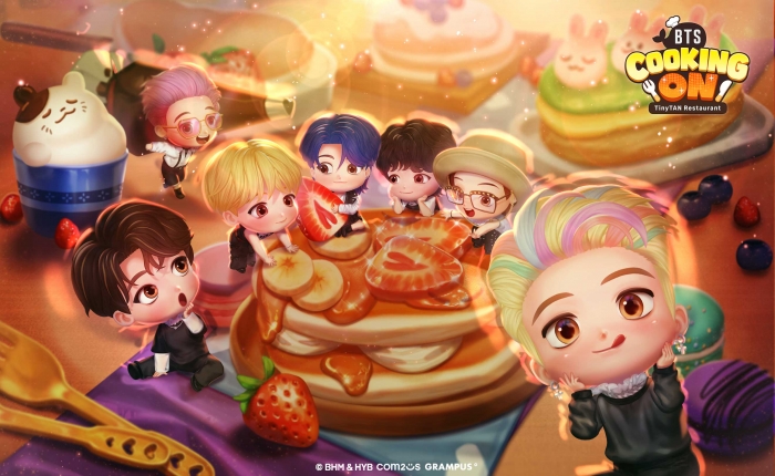 컴투스 'BTS 쿠킹온 타이니탄 레스토랑' 대표 이미지. 사진=컴투스