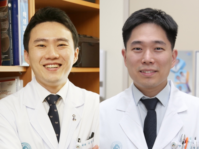 서울아산병원 종양내과 유창훈(좌), 김형돈(우) 교수. 서울아산병원 제공