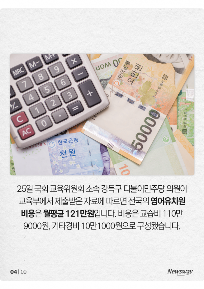 '한 달에 121만원' 영어유치원은 정말 유치원일까? 기사의 사진