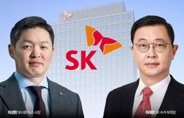 최재원 SK 수석부회장과 최성환 SK네트웍스 총괄사장이 나란히 SK㈜ 지분을 매각하면서 배경에 관심이 모이고 있다. 그래픽=이찬희 기자