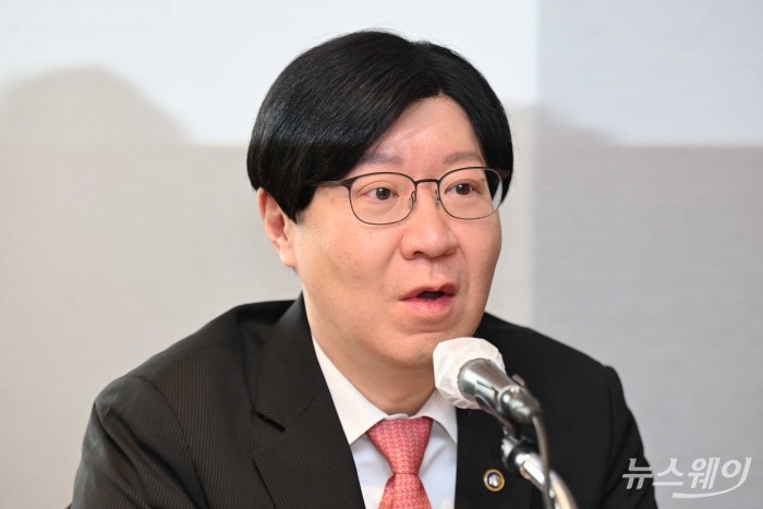김소영 금융위원회 부위원장이 4일 오전 서울 중구 롯데호텔에서 열린 건설업계 간담회에서 모두발언을 하고 있다. 사진=강민석 기자 kms@newsway.co.kr