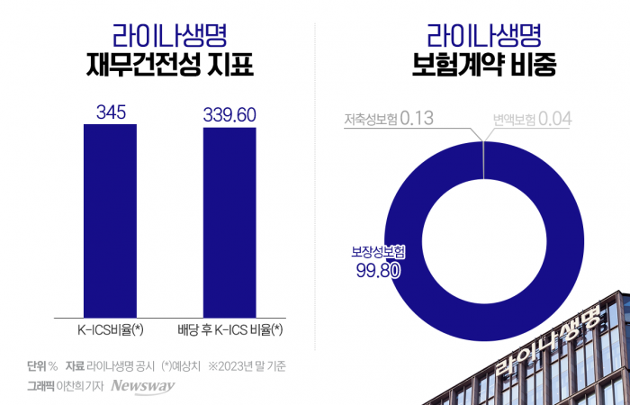 '보장성 집중' 라이나생명, 여전히 탄탄한 재무건전성 기사의 사진