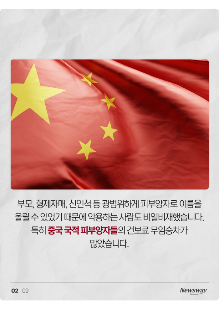 중국인 적자만 229억원, 건강보험 무임승차 멈춰! 기사의 사진