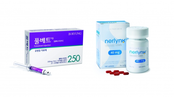 (왼쪽부터) 보령 '풀베트주', 빅씽크테라퓨틱스 '너링스정'. 사진=보령 제공