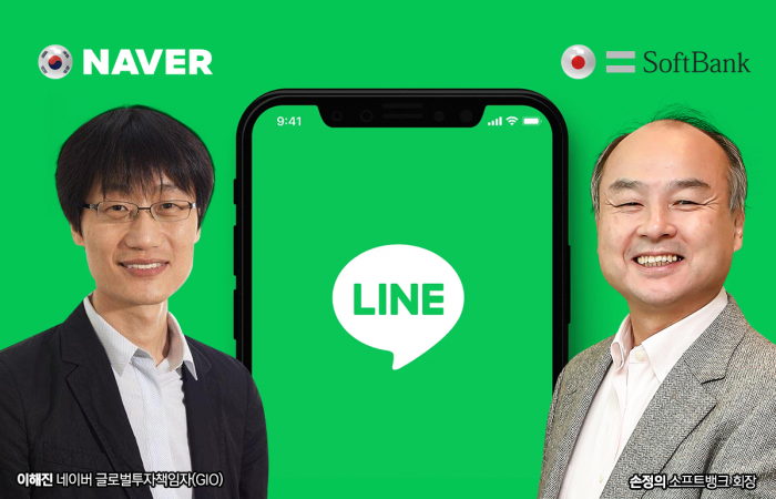 소프트뱅크가 라인야후의 중간 지주회사인 에이(A)홀딩스 주식을 네이버로부터 매입하기 위한 협상을 추진하고 있다. 성사될 경우 네이버가 13년간 키운 라인의 경영권은 소프트뱅크로 넘어가게 된다. 그래픽=홍연택 기자