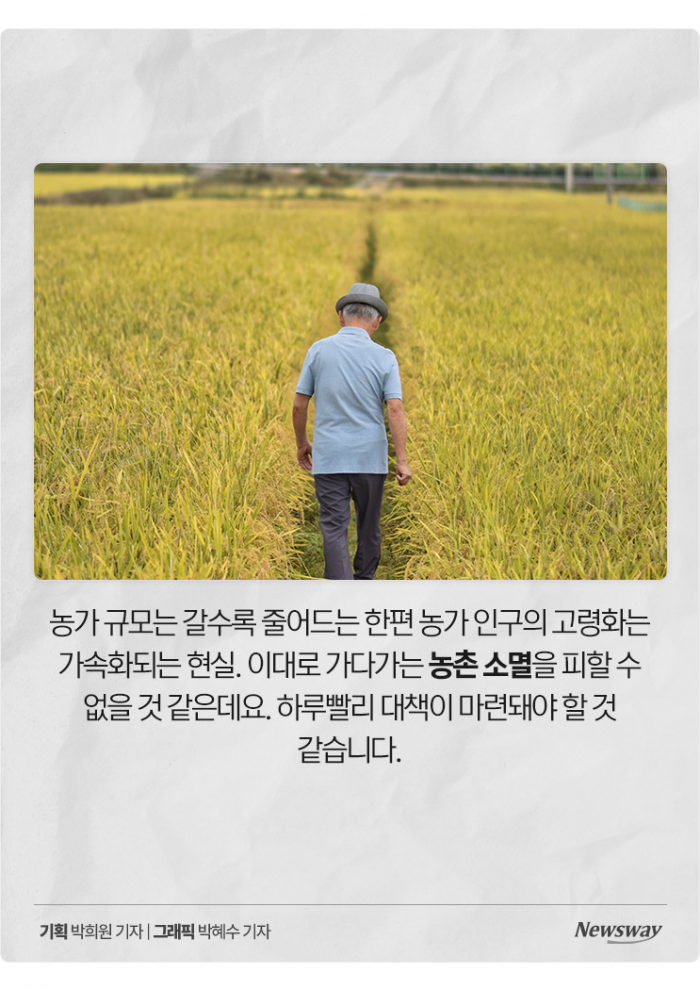 가구수 줄고 그마저 늙고···'농촌 소멸' 눈앞 기사의 사진