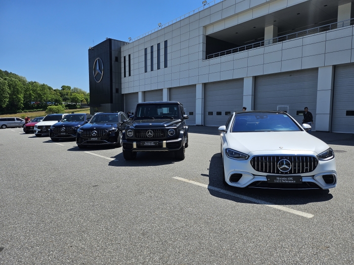 메르세데스-AMG 라인업. 사진=김다정 기자