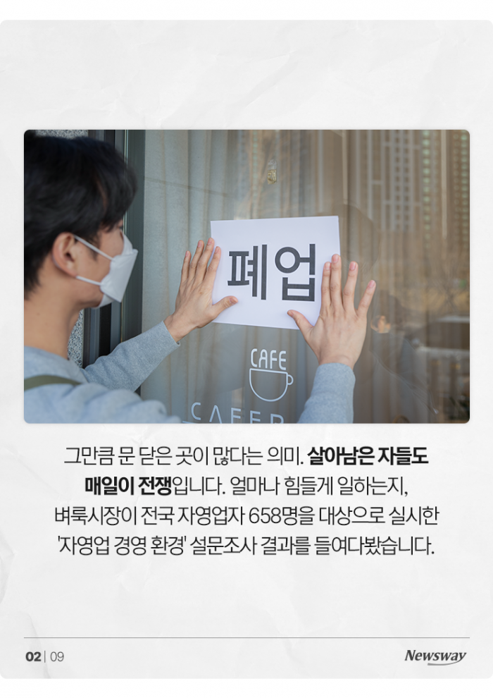 자영업자 리포트: 매일 10시간씩 일하고 월 2회 쉬어요 기사의 사진