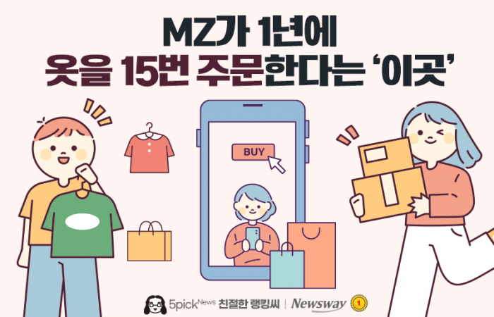MZ가 1년에 옷을 15번 주문한다는 '이곳' 기사의 사진
