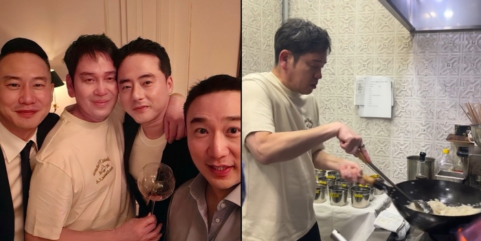 지난달 31일 오랜만에 지인의 SNS에서 모습을 드러낸 정용진 신세계 그룹 회장/사진=배우 이상원 SNS