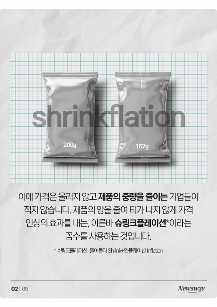 가격 놔두고 양 줄이면 모를 줄 알았나요? 기사의 사진