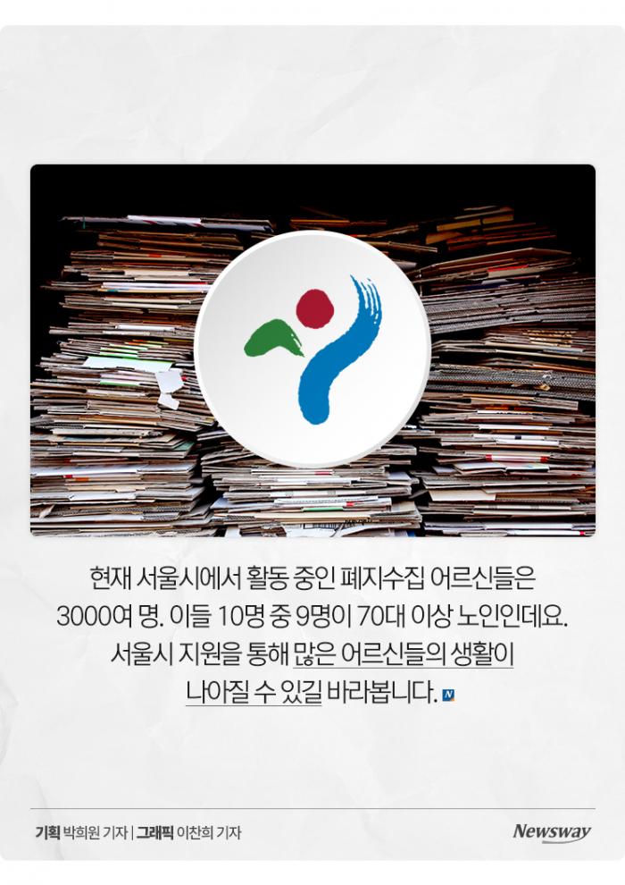 "손수레 노인 사라지나?" 폐지 어르신 지원 나선 서울시 기사의 사진