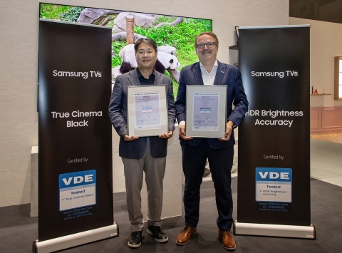 삼성전자 '네오 QLED TV', 獨 VDE 화질 우수성 인증