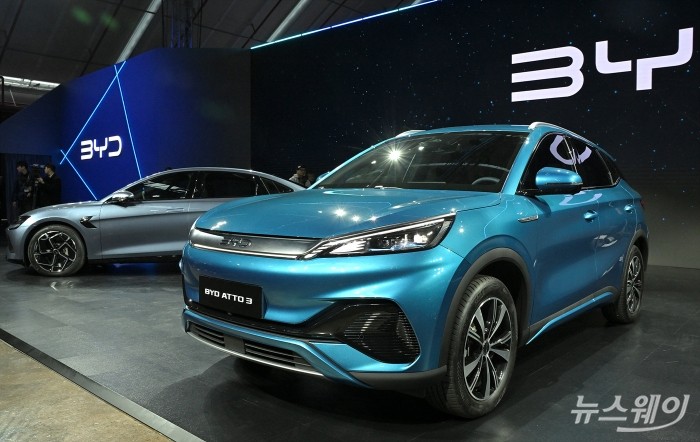 BYD 승용 브랜드 런칭 미디어 쇼케이스 현장. 사진=이수길 기자 Leo2004@newsway.co.kr