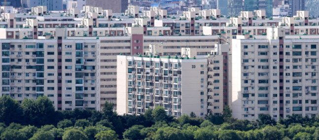 서울 압구정 일대 아파트 단지 모습 사진=뉴스웨이DB