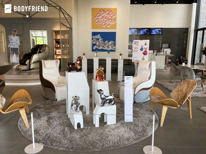 헬로 아트 위드 장세일&김경원전이 진행되고 있는 바디프랜드 남양주 전시장. 사진=바디프랜드 제공