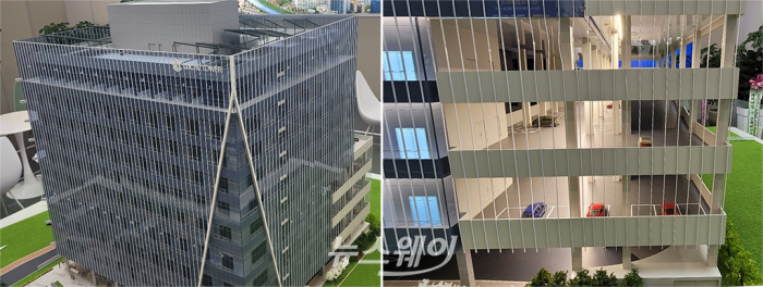 인덕원 LDC 비즈타워 모형도. 사진=서승범 기자 seo6100@newsway.co.kr